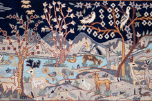 Load image into Gallery viewer, Persian Kashan Silk Hunting Rug