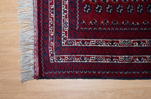 Load image into Gallery viewer, Fine Afghan Wool Rug in Burgundy