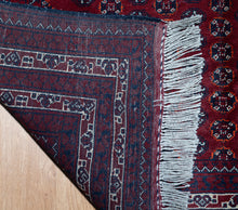 Load image into Gallery viewer, Fine Afghan Wool Rug in Burgundy
