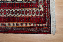 Load image into Gallery viewer, Zahir Shahi Wool Rug in Ivory Crimson