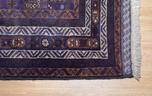 Load image into Gallery viewer, Midnight Medallion Afghan Wool Rug