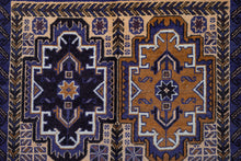 Load image into Gallery viewer, Golden Indigo Baluchi Wool Rug