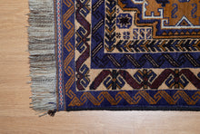 Load image into Gallery viewer, Golden Indigo Baluchi Wool Rug