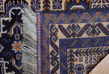 Load image into Gallery viewer, Golden Indigo Baluchi Wool Rug