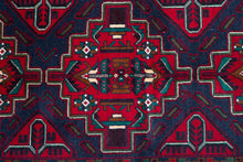 Load image into Gallery viewer, Baluchi Wool Rug with Jewel Tones