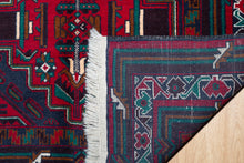Load image into Gallery viewer, Baluchi Wool Rug with Jewel Tones