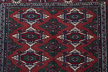 Load image into Gallery viewer, Ruby Medallion Turkman Wool Rug