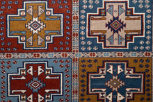 Load image into Gallery viewer, Geometric Patchwork Afghan Wool Rug