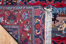 Load image into Gallery viewer, Afghan Pastoral Scene Wool Rug