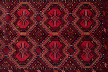 Load image into Gallery viewer, Ruby Octagon Turkman Wool Rug