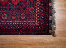 Load image into Gallery viewer, Antique Waziri Red Gul Rug