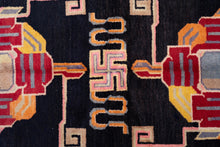 Load image into Gallery viewer, Tibetan Geometric Wool Meditation Rug