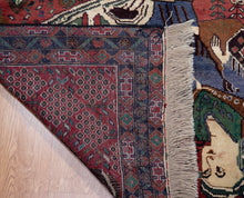 Load image into Gallery viewer, Vintage Omar Khayyam Lovers Wool Rug