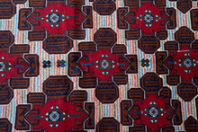 Load image into Gallery viewer, Afghan Wool Rug with Tribal Guls