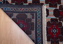 Load image into Gallery viewer, Afghan Wool Rug with Tribal Guls