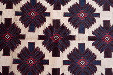 Load image into Gallery viewer, Ivory Field Baluchi Wool Rug