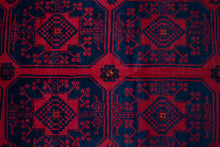 Load image into Gallery viewer, Vintage Turkman Red Gul Carpet