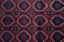 Load image into Gallery viewer, Vintage Afghan Octagon Tribal Wool Rug