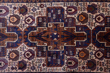 Load image into Gallery viewer, Vintage Khurdish Afghan Medallion Rug