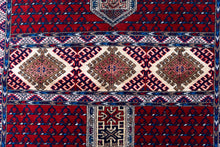 Load image into Gallery viewer, Vintage War Motif Wool Prayer Rug