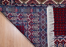 Load image into Gallery viewer, Vintage War Motif Wool Prayer Rug