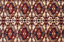 Load image into Gallery viewer, Ivory-Field Afghani Tribal Wool Rug