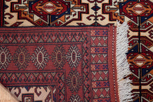 Load image into Gallery viewer, Ivory-Field Afghani Tribal Wool Rug