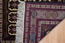 Load image into Gallery viewer, Turkman Wool Rug with Floral Medallions