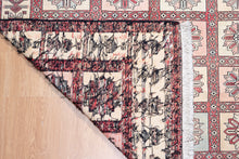 Load image into Gallery viewer, Bokhara Ivory and Rose Silk Rug