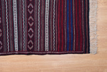 Load image into Gallery viewer, Striped Tribal Afghan Maliki Kilim