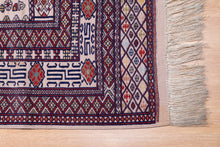 Load image into Gallery viewer, Floral Medallion Afghan Kilim Rug