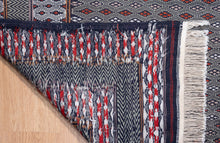 Load image into Gallery viewer, Rare Grey Diamond Maliki Kilim