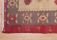 Load image into Gallery viewer, Antique Floral Persian Kilim Rug