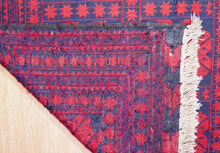 Load image into Gallery viewer, Crimson Star Motif Mashwani Kilim