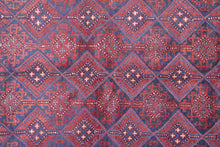 Load image into Gallery viewer, Crimson Geometry Mashwani Tribal Kilim