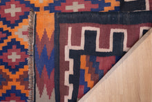 Load image into Gallery viewer, Antique Persian Kilim Flame Geometry
