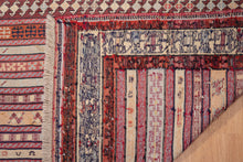 Load image into Gallery viewer, Antique Shirazi Soumak Tribal Kilim