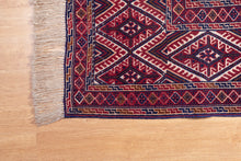 Load image into Gallery viewer, Tribal Nakhunak Kilim in Crimson