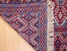 Load image into Gallery viewer, Tribal Nakhunak Kilim in Crimson