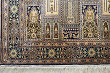 Load image into Gallery viewer, Kashmir Silk Rug – Royal Panel Garden