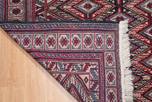 Load image into Gallery viewer, Geometric Red Mashwani Kilim Rug