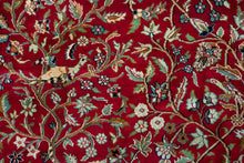 Load image into Gallery viewer, Crimson Kashmir Silk Floral Rug