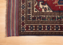 Load image into Gallery viewer, Crimson Medallion Mashwani Kilim Rug