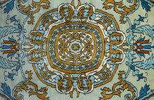 Load image into Gallery viewer, Kashmir Silk Rug – Celestial Medallion Elegance
