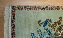 Load image into Gallery viewer, Kashmir Silk Rug – Celestial Medallion Elegance