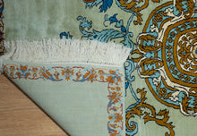 Load image into Gallery viewer, Kashmir Silk Rug – Celestial Medallion Elegance