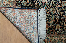 Load image into Gallery viewer, Kashmir Silk Rug – Midnight Medallion Glory