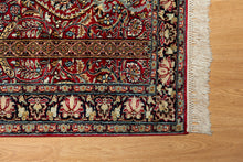Load image into Gallery viewer, Kashmir Red Floral Silk Carpet