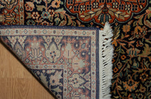 Load image into Gallery viewer, Kashmir Midnight Medallion Silk Rug