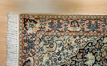 Load image into Gallery viewer, Kashmir Silk Rug – Ice Blue Elegance